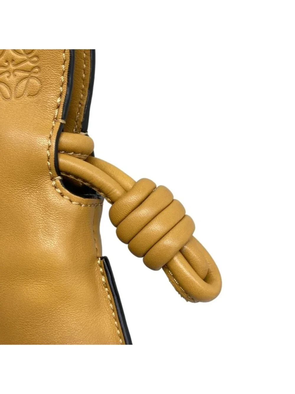 Loewe Clutch Flamenco Mini Light Brown Leather